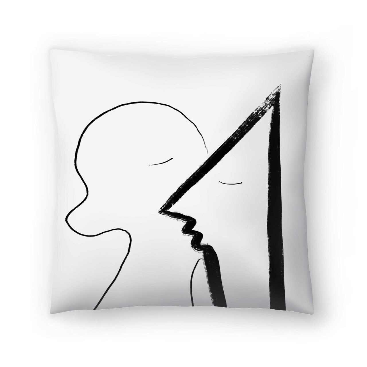 ASweet Kiss by Atelier Posters Throw Pillow Americanflat Decorative Pillow